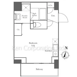 KN RESIDENCE TSURUMI【9階】の間取り