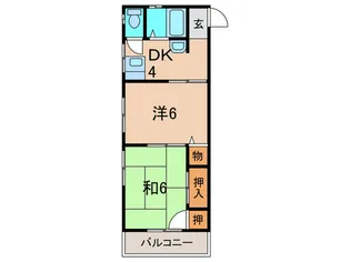 田中マンション【1階】の間取り