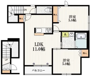 THE Ekolu Houseの間取り