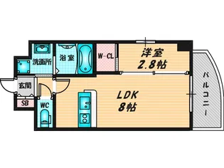 Alivis放出【6階】の間取り
