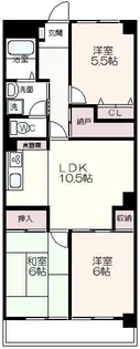 マンション国領【6階】の間取り