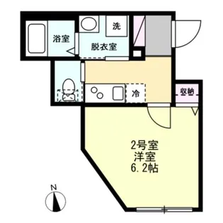 ベイルーム逗子【2階】の間取り