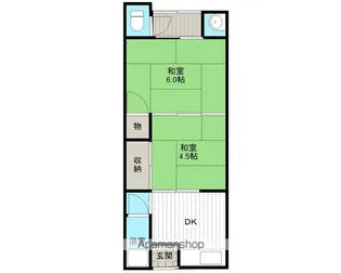 コーポ湊御殿【2階】の間取り