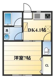 コンフォート辰巳【1階】の間取り