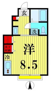 サウススクエア【1階】の間取り