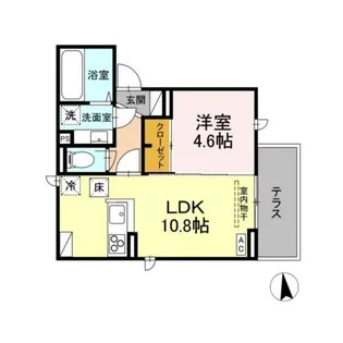 D-ROOM平和【3階】の間取り