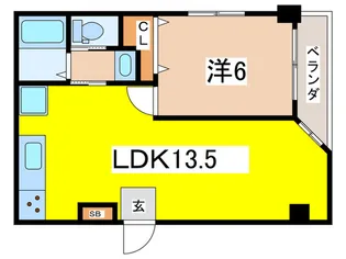 カネサカ第2関口マンション【3階】の間取り