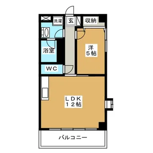 ジョワ・ド・ヴィーヴル【3階】の間取り