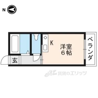 クッキィー石山寺【2階】の間取り