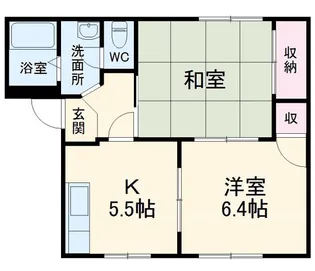 タウニー蓼川【1階】の間取り