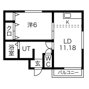 フィオーレ城西【1階】の間取り