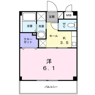 プランドール【1階】の間取り