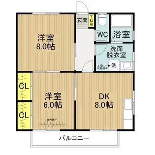 エルーテハウス【2階】の間取り