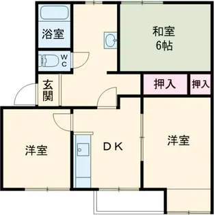 ラプラス戸祭B【2階】の間取り
