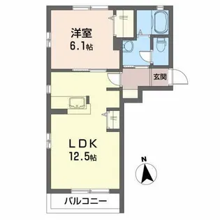 アプリコットB【2階】の間取り