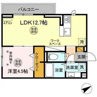 エルム柏【1階】の間取り