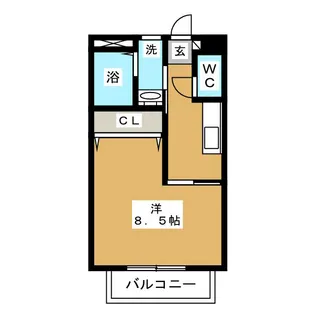 カトル・セゾン【1階】の間取り