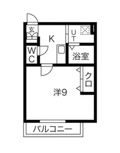 Bonheur中浦和B棟【3階】の間取り