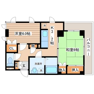 レオンヒル長町【4階】の間取り