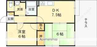 ハミング門戸【1階】の間取り