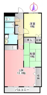 ハイツひまわり【1階】の間取り