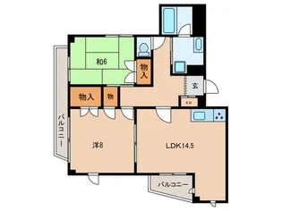 ミナミマチマンション【2階】の間取り