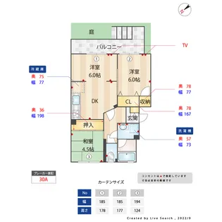 サンシャイン大橋 106号【1階】の間取り