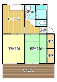 コスモス高丘【2階】の間取り