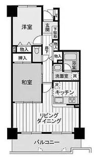 サーパス竹原【11階】の間取り