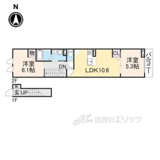 D’sフロンティア【2階】の間取り