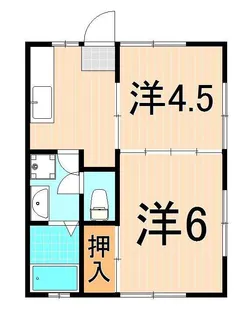 ジュネハイツ【1階】の間取り
