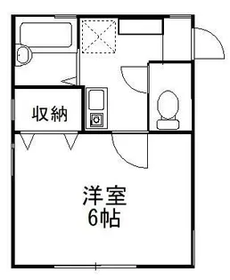 三ツ沢東町アパート【1階】の間取り