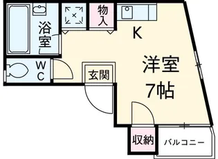USコーポ梅田【3階】の間取り
