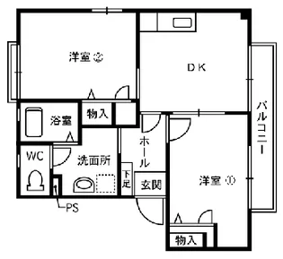 グレイスコートK【2階】の間取り