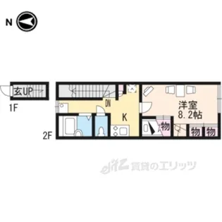 レオパレスセドナ【2階】の間取り
