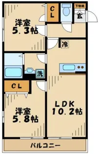 フィオーレ【1階】の間取り