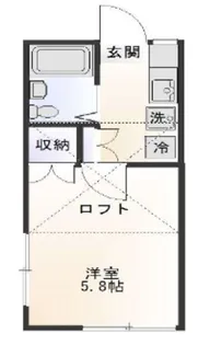 ハイツロングアイランドII【1階】の間取り