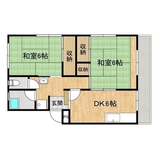 小川寮【3階】の間取り