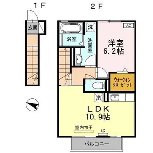 ステラII【2階】の間取り