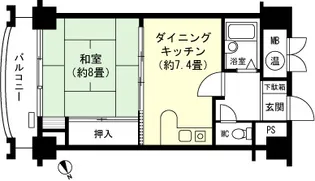 バイスバーデン月夜野ヴィラIII【12階】の間取り