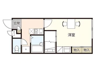 レオパレスサン 東シオヤ【1階】の間取り