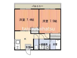 騎射場パークマンションM【3階】の間取り