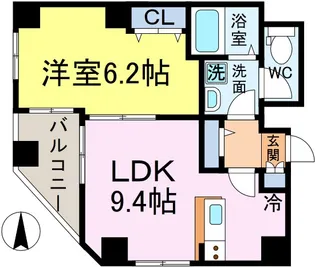 ブロンシュ新小岩【2階】の間取り