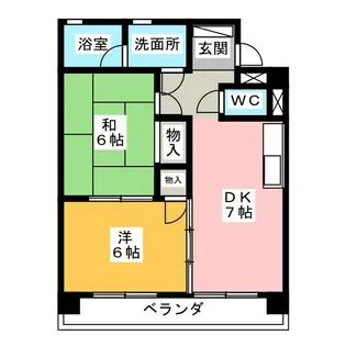 メゾンドグレース【4階】の間取り