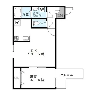 プレミエール箱崎【2階】の間取り