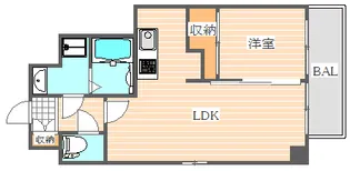 ウインステージ箱崎2【4階】の間取り