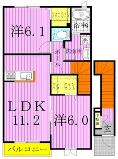 ファウスト【2階】の間取り