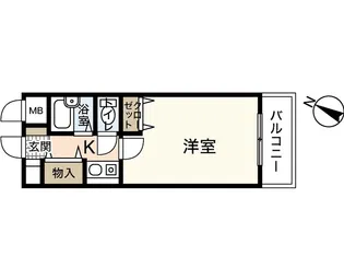 ステューディオせせらぎ【4階】の間取り