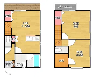 シャーンティIII【1階】の間取り