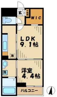サンライズ エムズ【1階】の間取り